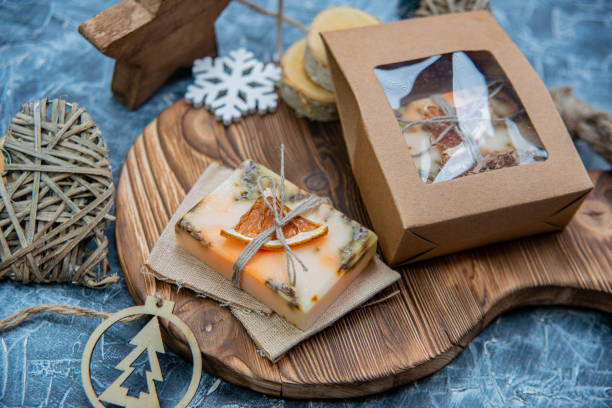istock Hand made natural soap for a gift 1447194165