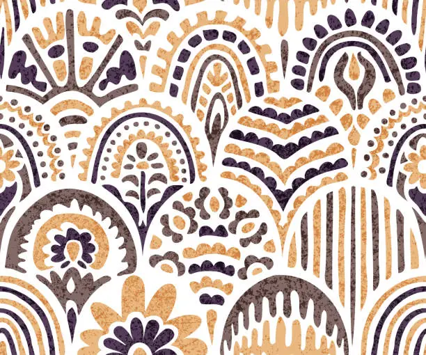 Vector illustration of Seamless wavy pattern.