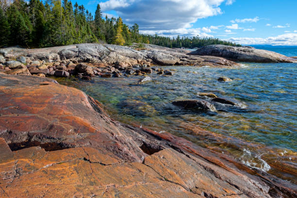 Lake Superior shoreline.
