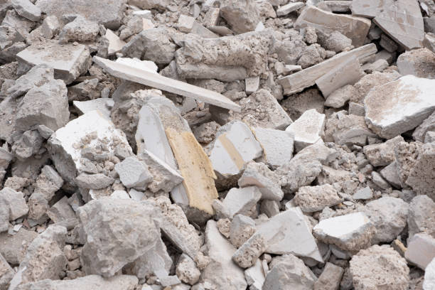istock Shattered, Broken Clay concrete Bricks, Construction Waste. Renovation in israel 1447210231