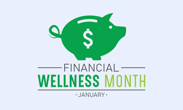 Financial wellness month is observed every year in january. January is financial wellness month. Vector template for banner, greeting card, poster with background. Vector illustration. Financial wellness month is observed every year in january. January is financial wellness month. Vector template for banner, greeting card, poster with background. Vector illustration. financial wellbeing stock illustrations