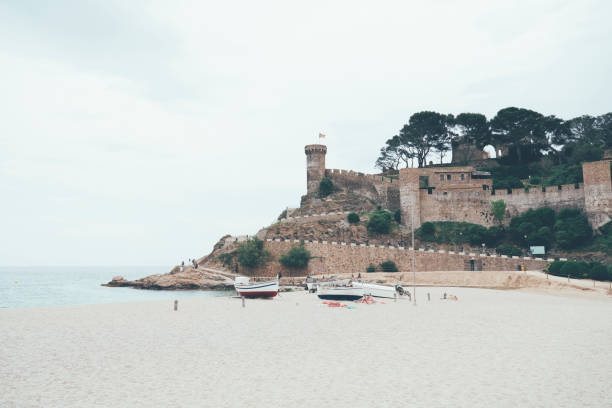 Platja Gran beach in Tossa de Mar Costa Brava Catalonia Spain