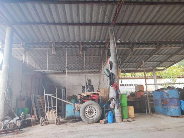 istock Old garage in the countryside. 1447214722