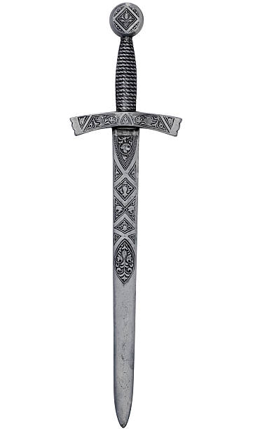 Intricate dagger with clipping path A highly detailed medieval dagger isolated on white with clipping path. knife weapon photos stock pictures, royalty-free photos & images