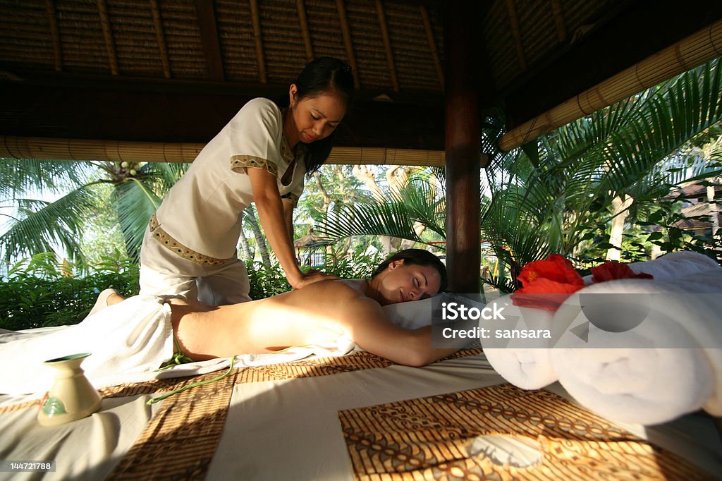 Massagem - Royalty-free Adulto Foto de stock