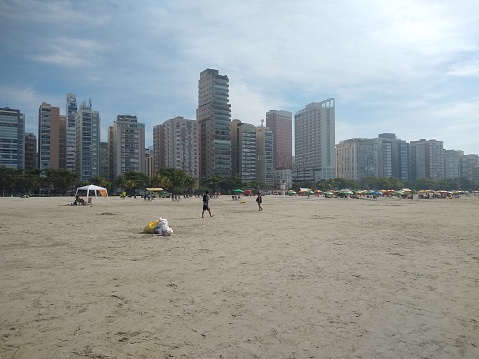 Gonzaga Beach, Santos City, State of São Paulo, Brazil.