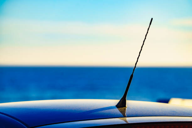 istock Car radio antenna 1447218383