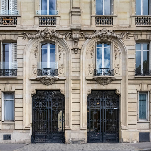 istock Paris, two ancient wooden doors 1447219292