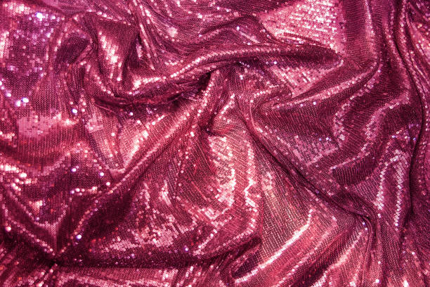 istock Purple, Pink, magenta, sequins - sparkling sequined textile 1447220107