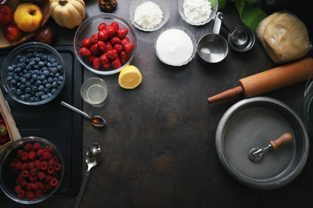 istock Preparing Berry Pie in Domestic Kitchen 1447220198