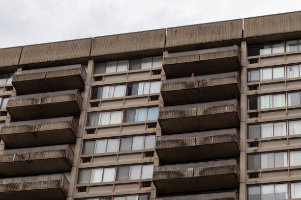Old apartment building in Ottawa, Canada
