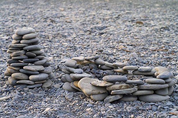 Castle from a pebbles stock photo