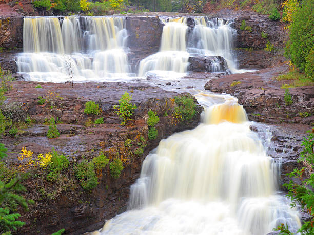 istock Waterfalls on Gooseberry River, Minnesota 144723531