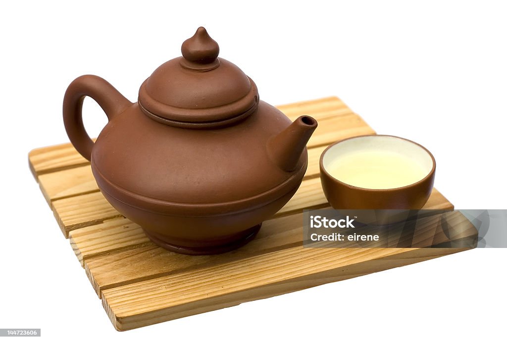 Teiera e tazza di tè - Foto stock royalty-free di Alimentazione sana