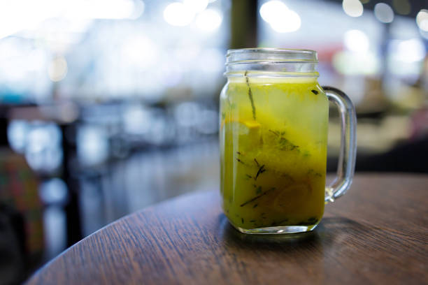 winter warm-up drink: hot orange infusion with rosemary