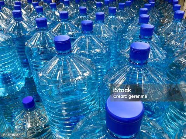 Big Water Bottles Stock Photo - Download Image Now - Drink, Supermarket, Automated