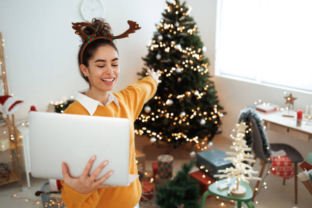 istock Look at my beautiful Christmas tree! 1447249940