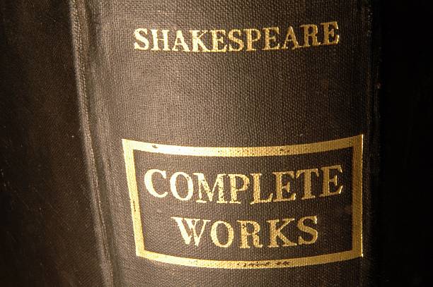 Shakespeare complete works stock photo