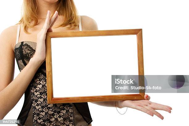 Wooden Frame In Hands Stock Photo - Download Image Now - Abstract, Adult, Advertisement
