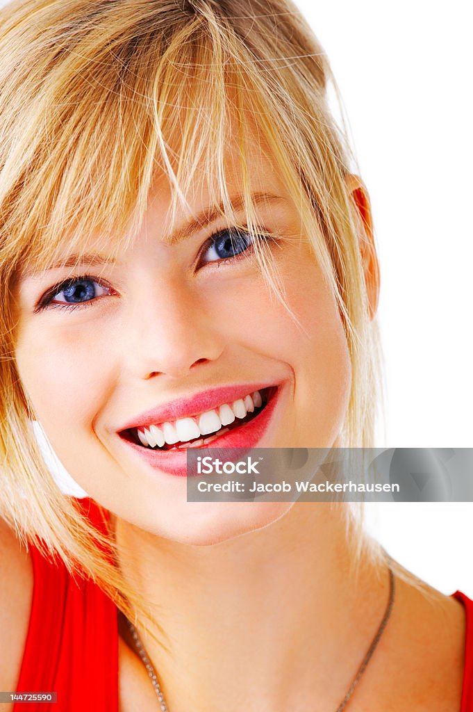 Close-up of a young woman smiling 20-24 Years Stock Photo