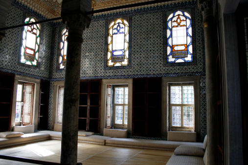 Audience room at Topkapi palace in Istanbul