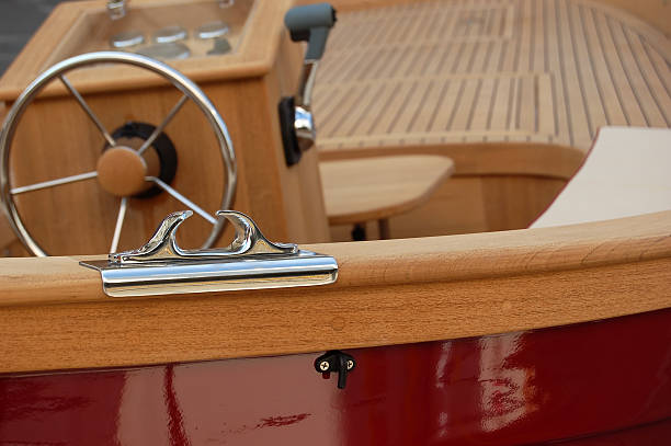 istock Old style wooden boat 144725816