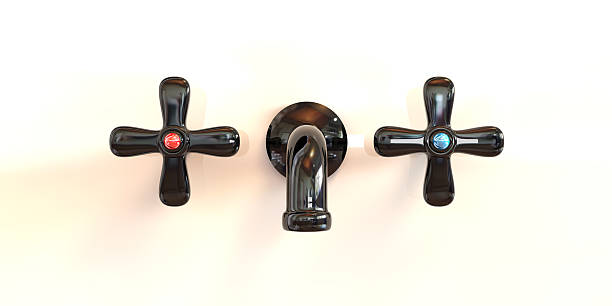 noir robinet - faucet water tap heat photos et images de collection