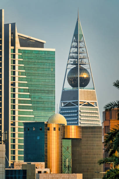 Kuwait City, Kuwait in Middle East - November 08 2024: The Kuwait Water Towers, an architectural masterpiece
