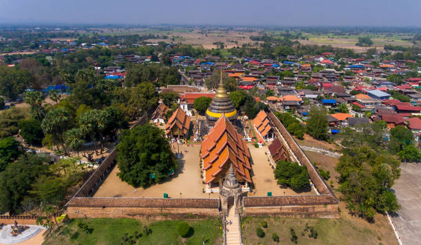 istock aerial view of Wat Phra That Lampang Luang 1447259501