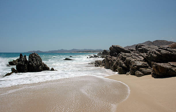 istock beautiful rocky beach with surf 144726383