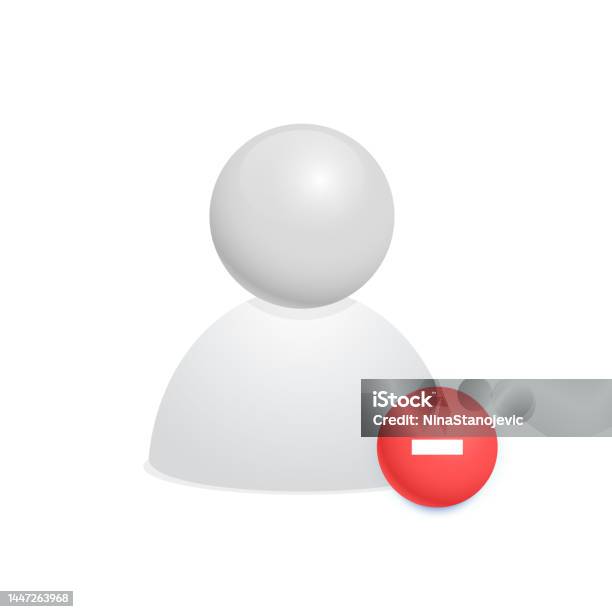 Remove User Ui Design Remove User From The Group Chat Or App Vector ...