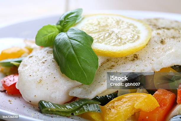Boiled Fish Stock Photo - Download Image Now - Appetizer, Basil, Boiled