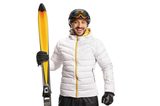 istock Happy male skier smiling at camera 1447265938