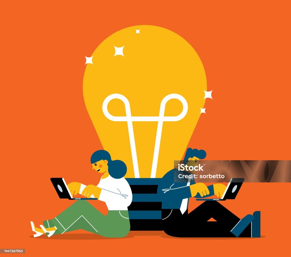 Internet Creativity Creativity Network Server Stock Illustration - Download Image Now ...