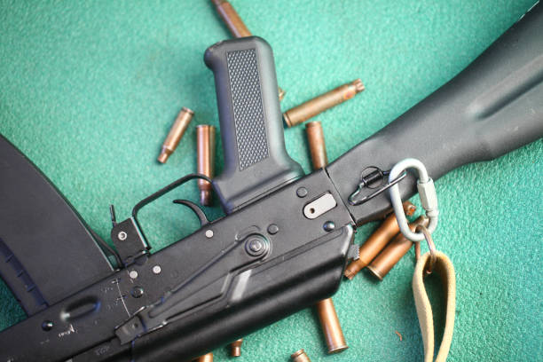 istock Kalashnikov machine gun children's toy dummy weapon 1447267707