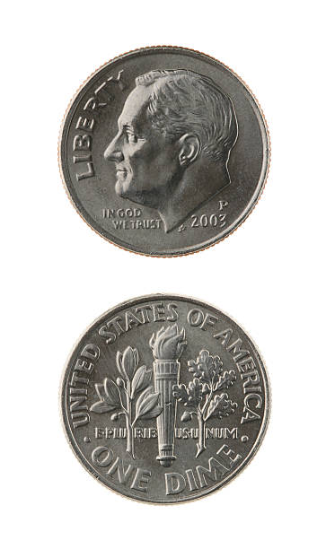 istock US One Dime Coin Isolated on White 144727252