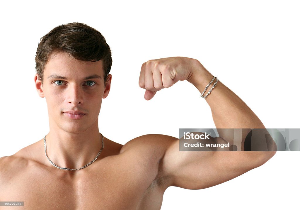 Seinen Bizeps Muskel Mann flexible - Lizenzfrei Aktiver Lebensstil Stock-Foto