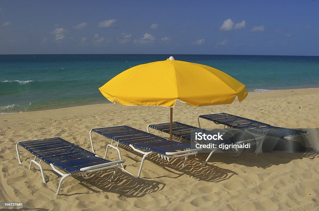 의자 해변 - 로열티 프리 0명 스톡 사진