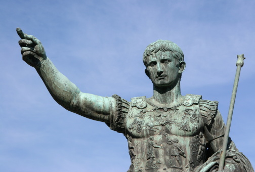 A statue of Julius Caesar in Rome