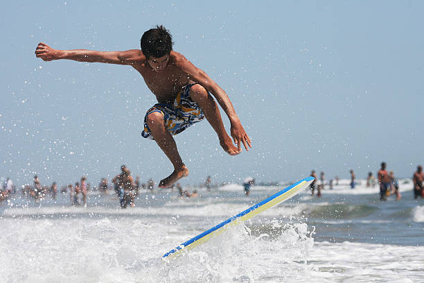 Skim Ollie stock photo