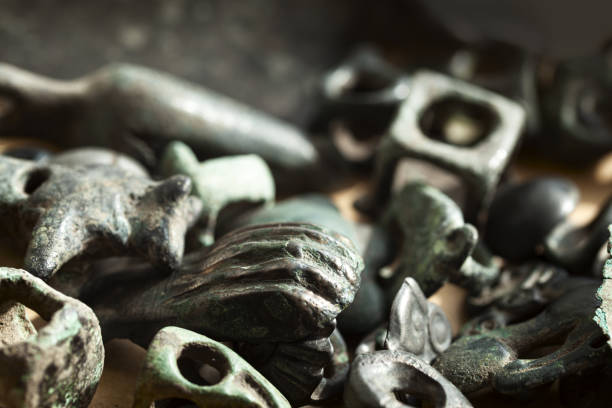 Archaeological finds . Ancient Scythian bronze objects of the Scythians.