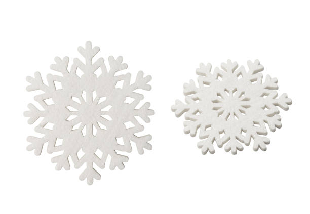 istock Set of Snowflakes isolated on white background with clipping path 1447287214