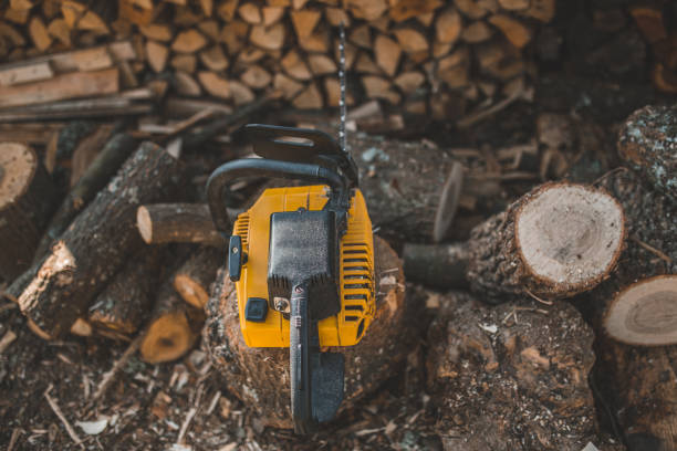 Pile of chopped wood material