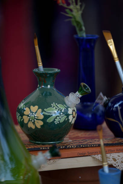istock Decorative Green Glass Bong 1447291307