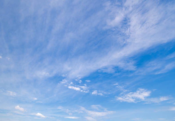 istock Panoramic view of clear blue sky and clouds, clouds with background. 1447295815