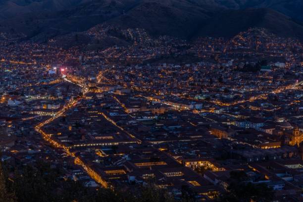 istock Aerial view of beautiful mountains in Cusco, Peru 1447309043