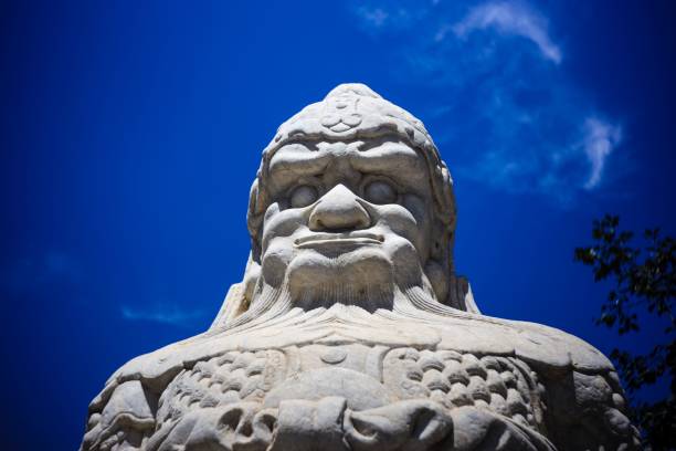 istock Sculpture outside Wuta Temple in Beijing, China 1447310332