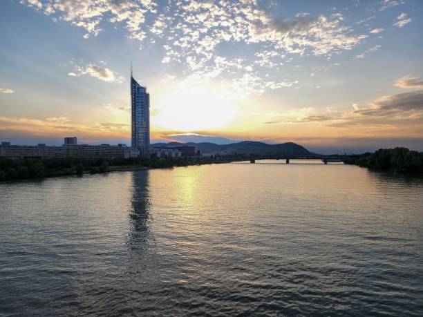 istock Famous Millennium Tower at sunset in Vienna, Austria 1447310426