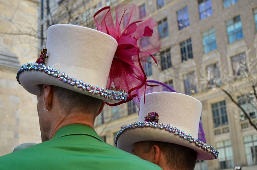 New York, United States – April 17, 2022: The annual Easter Parade in New York City