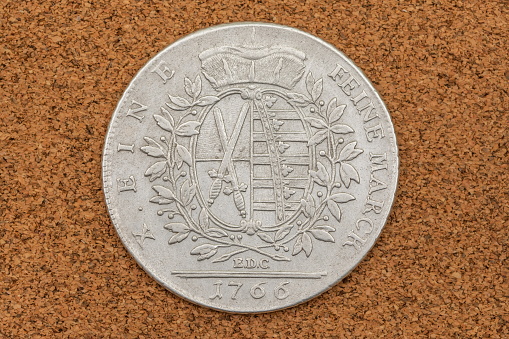 Silver Sachsen Thaler 1766 EDC Friedrich August III.